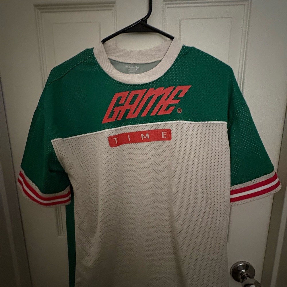 Old Navy Green and White Kids Jersey